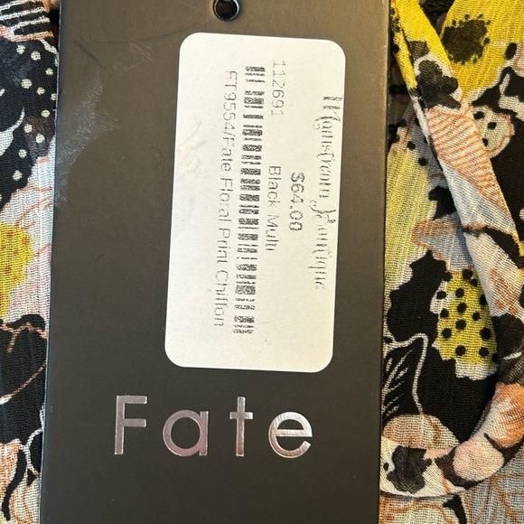 Fate Floral Blouse - Yellow and Black - Picture 8 of 10